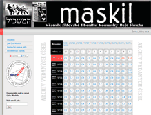 Tablet Screenshot of maskil.cz